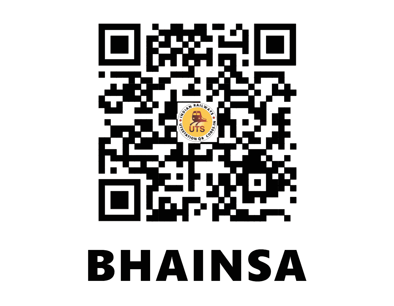 UTS QR Code for BHAINSA - BSA - NC (UTTAR PRADESH)